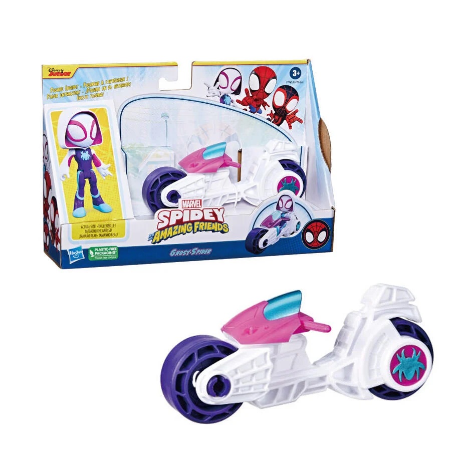 Spidey Action Figure con Motocicletta